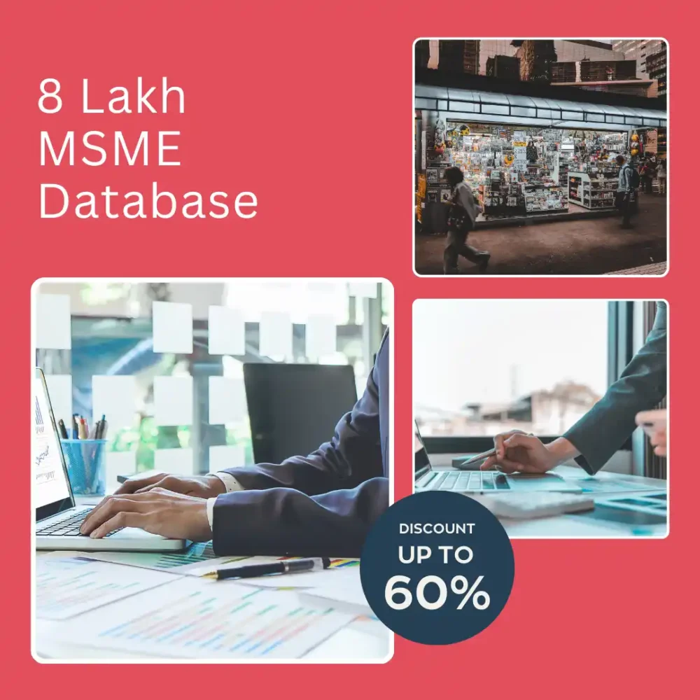 8 Lakh Verified MSME Database India – Small & Medium Business Leads