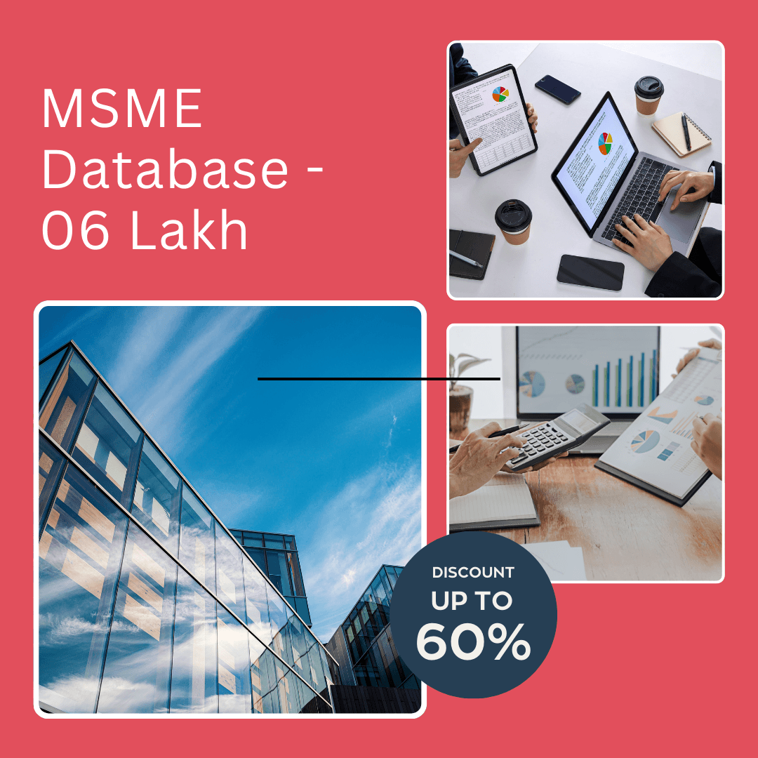 6 Lakh+ Verified MSME Database for B2B Marketing