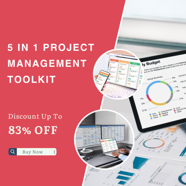 5 in 1 project management toolkit by Emarket zone
