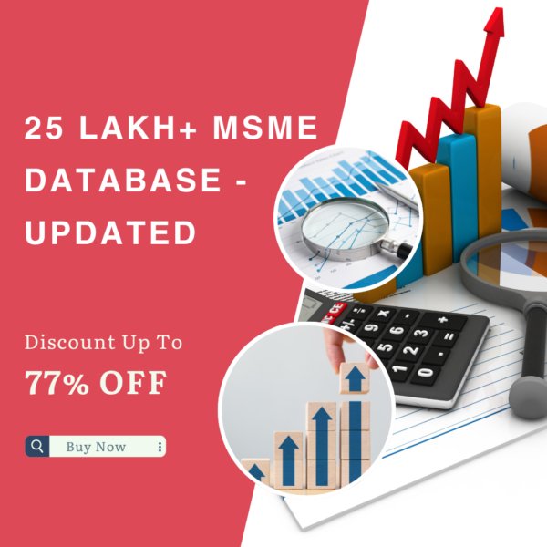 Download 25 Lakh+ Verified MSME Database India – B2B Contacts with Mobile Numbers, Emails & Company Details in Excel Format