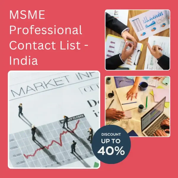 6 lakh+ MSME business contact list across India
