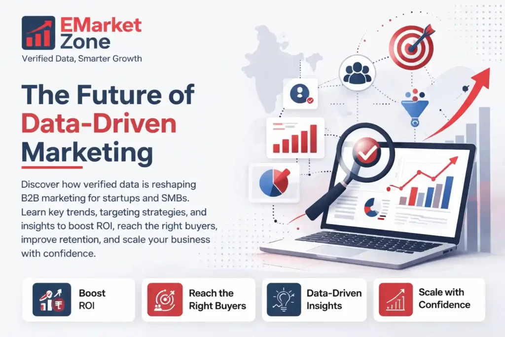 This image explained the future of data driven marketing by Emarket zone
