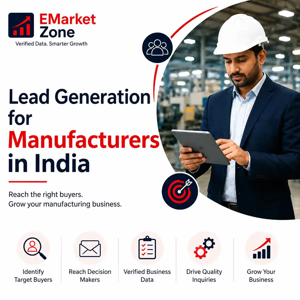 Lead generation for manufacturers in India with buyer targeting, decision-maker outreach, business prospecting, and manufacturing sales growth strategies