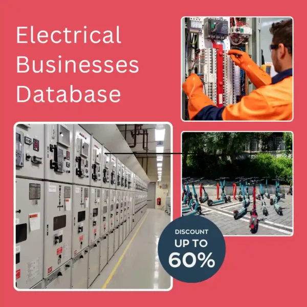 Electrical businesses database India featuring verified electrical manufacturers, suppliers, distributors, dealers, and business contacts for B2B lead generation.