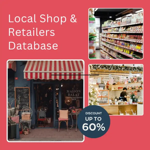 Local shops and retailers database India featuring verified retail stores, shop owners, and business contacts for B2B lead generation.