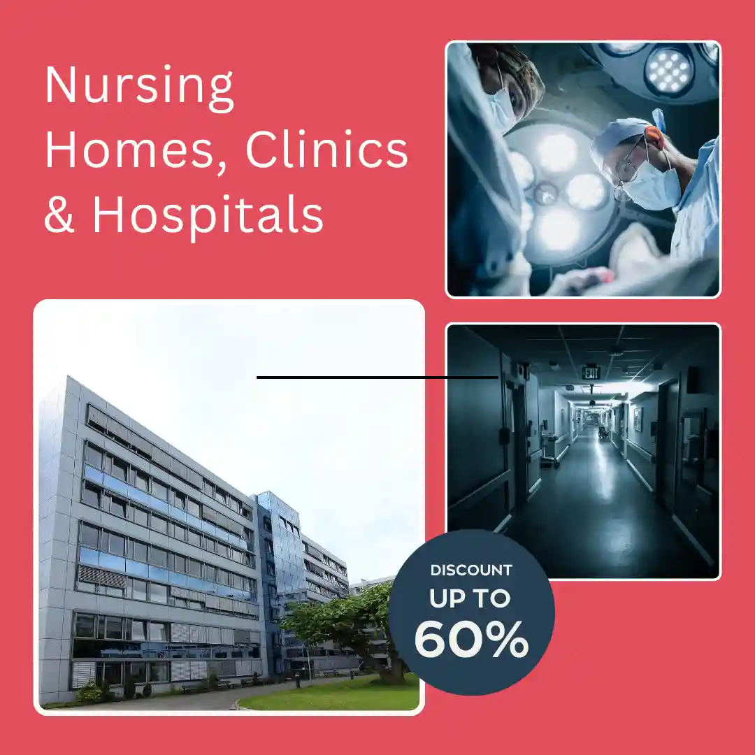 Nursing Homes, Clinics & Hospitals Database India with 66,000+ verified nursing homes, clinics, hospitals, and healthcare business contacts.
