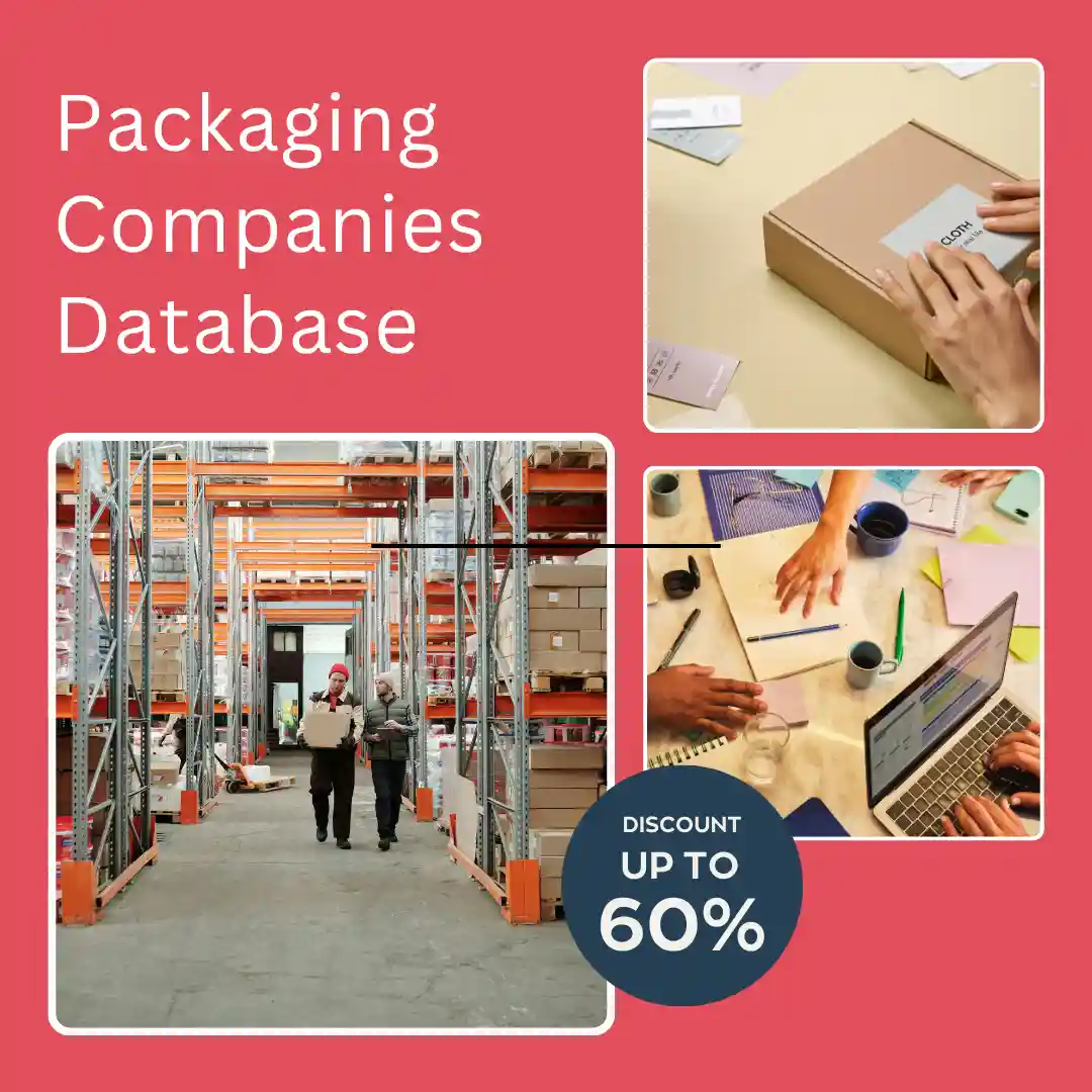 Packaging companies database India featuring verified packaging manufacturers, suppliers, distributors, and business contacts for B2B lead generation.