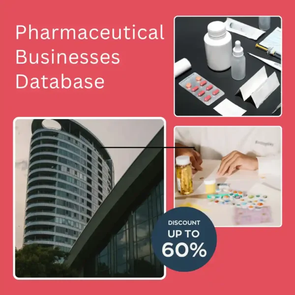 Pharmaceutical businesses database India featuring verified pharmaceutical companies, medicine manufacturers, distributors, wholesalers, and business contacts for B2B lead generation.