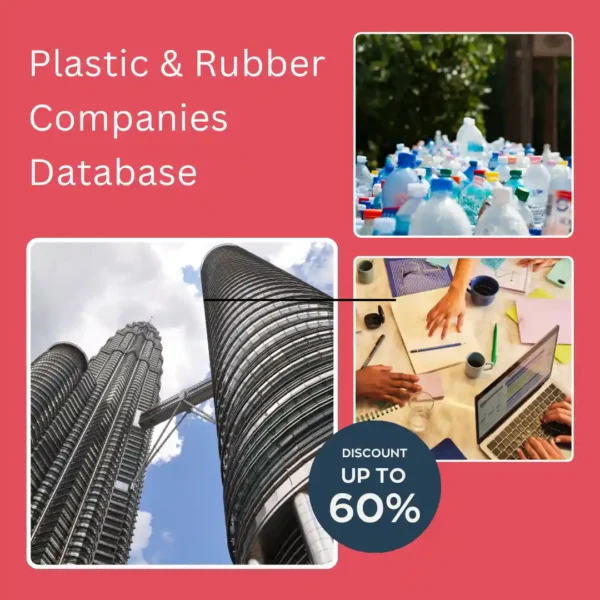 Plastic and rubber companies database India featuring verified plastic manufacturers, rubber manufacturers, suppliers, distributors, and business contacts for B2B lead generation.