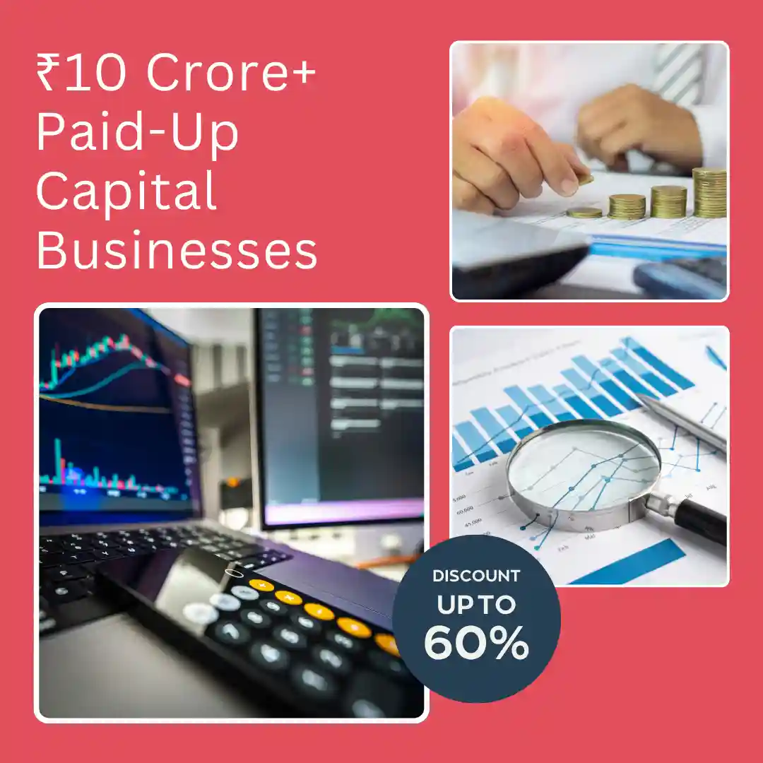 Business contact list for Indian businesses with paid-up capital of ₹10 crore and above