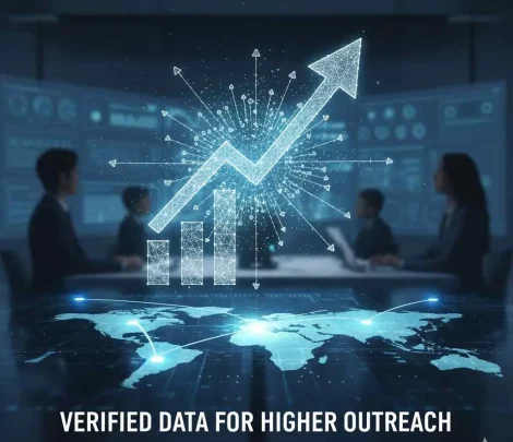 Verified Data for Reliable Outreach – Emarket Zone Illustration of a checklist with verified data points, showing accuracy and trust for business outreach